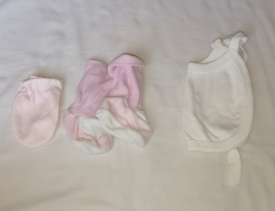 kız bebek pantolon şapka ve corap - Görsel 4