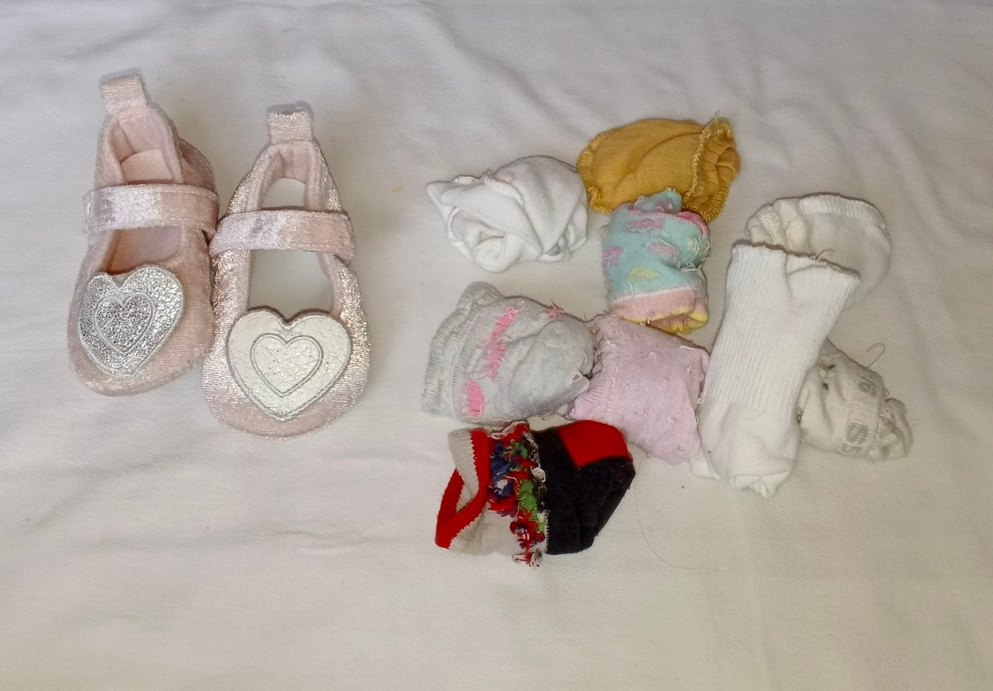 kız bebek pantolon şapka ve corap - Görsel 5