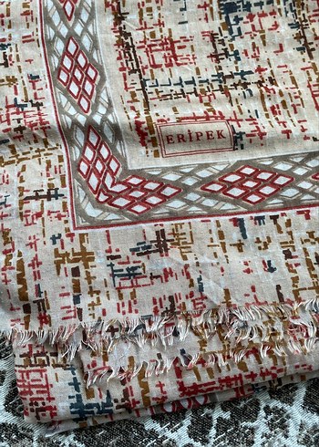 Zincir Detaylı Çok Renkli Bohem Kadın Şal - Görsel 2