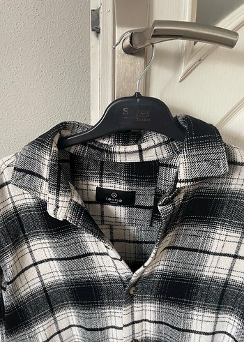 Gri Ekose Pamuklu erkek Gömlek - Görsel 2