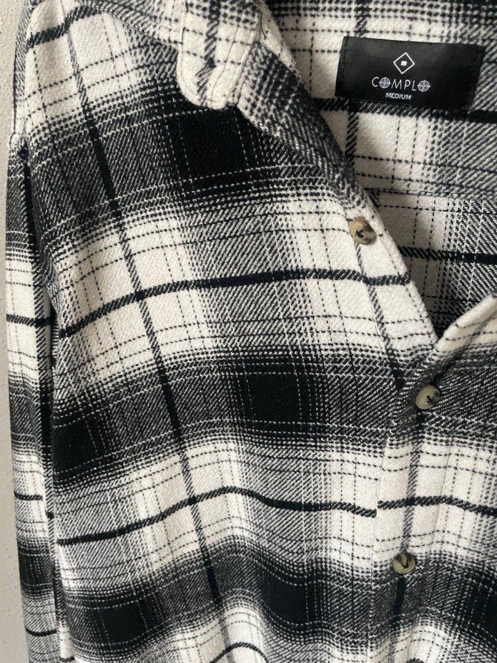 Gri Ekose Pamuklu erkek Gömlek - Görsel 3