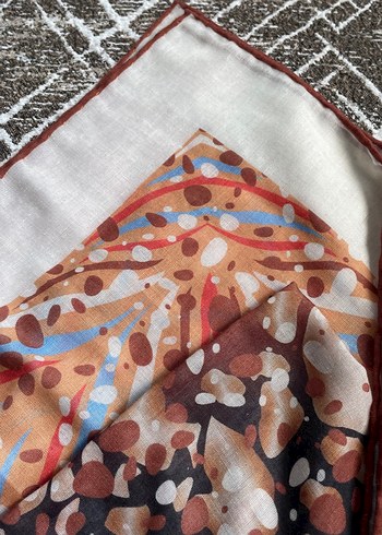 Bohem Çok Renkli Kadın Şal - Görsel 2