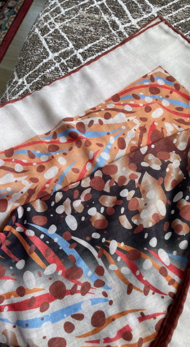 Bohem Çok Renkli Kadın Şal - Görsel 3