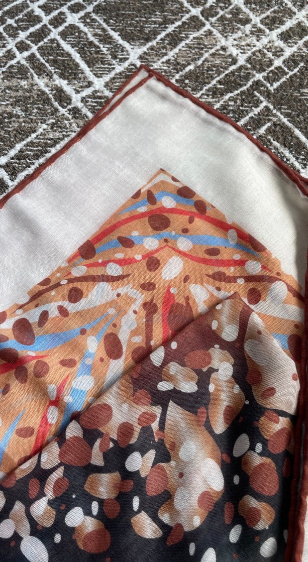 Bohem Çok Renkli Kadın Şal - Görsel 2