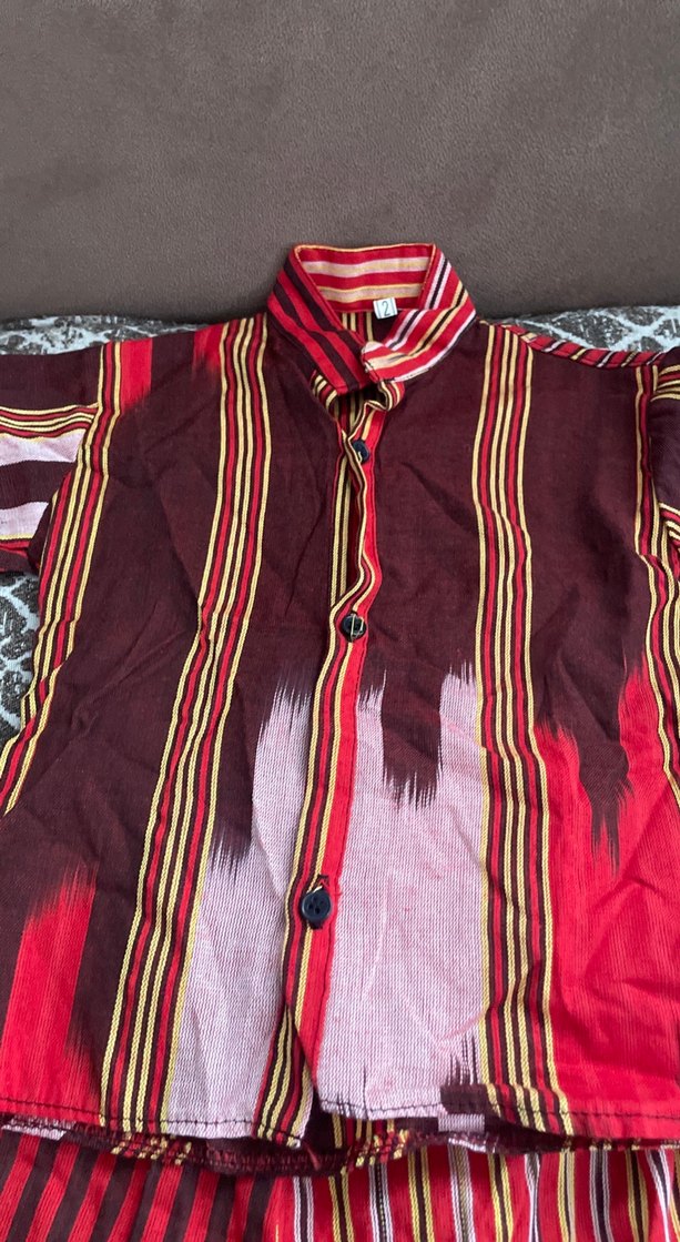 Çocuk Bohem Kısa Kollu Piliseli Takım - Görsel 3