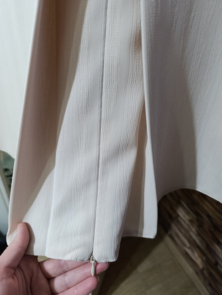 Bej Uzun Kadın Etek - Görsel 4