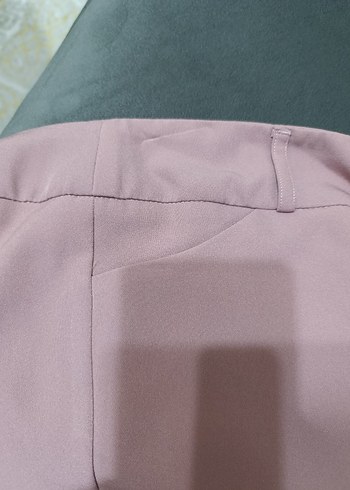 Pembe Kadın Kumaş Pantolon - Görsel 3