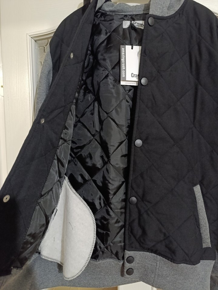 Gri Kapüşonlu Düğmeli Erkek Ceket - Görsel 2