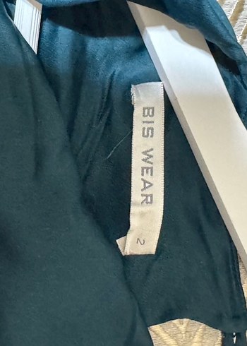 Uzun Kollu Turkuaz Kadın Elbise - Görsel 2