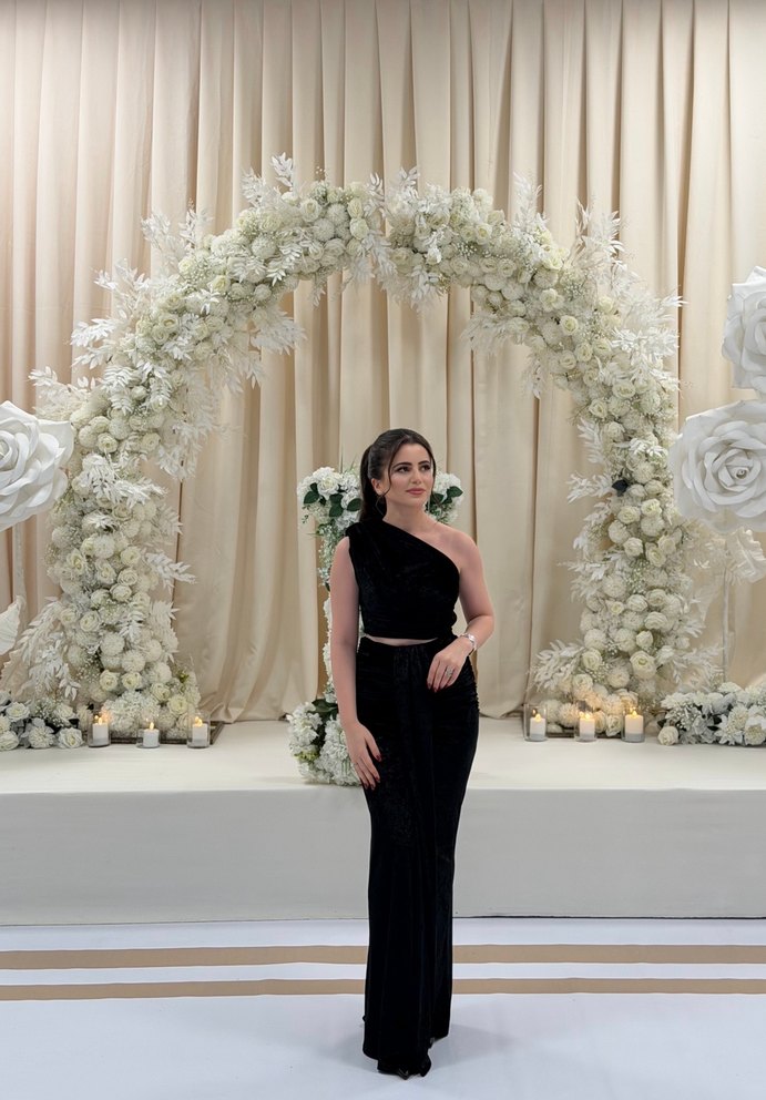 Adl night zoom Siyah Straplez uzun Kadın Elbise - Görsel 2