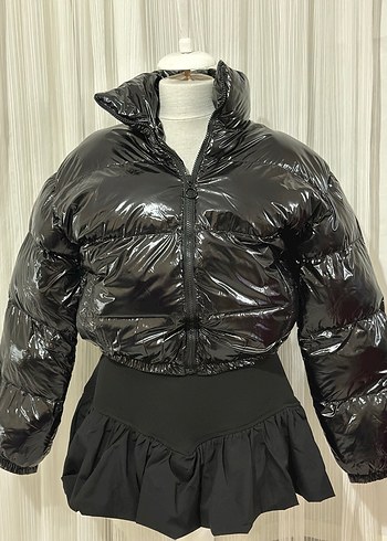 Kadın Siyah Kısa su itici mont didemmbutik takip - Görsel 3