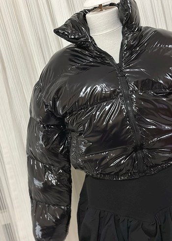 Kadın Siyah Kısa su itici mont didemmbutik takip - Görsel 2