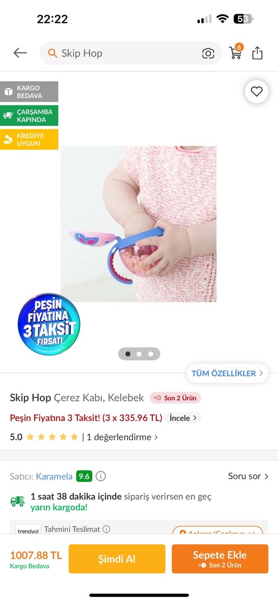 Skip hop Renkli Kelebekli Çocuk Termos Seti - Görsel 3