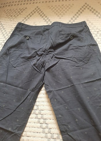 Erkek Lacivert Düğmeli Roller Bermuda Diz alti Şort kapri - Görsel 3