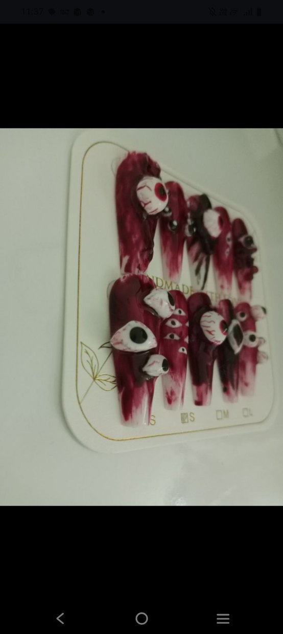 Hallowen takma tırnak - Görsel 4