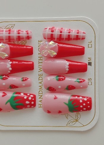 Jel çilek takma tırnak - Görsel 3