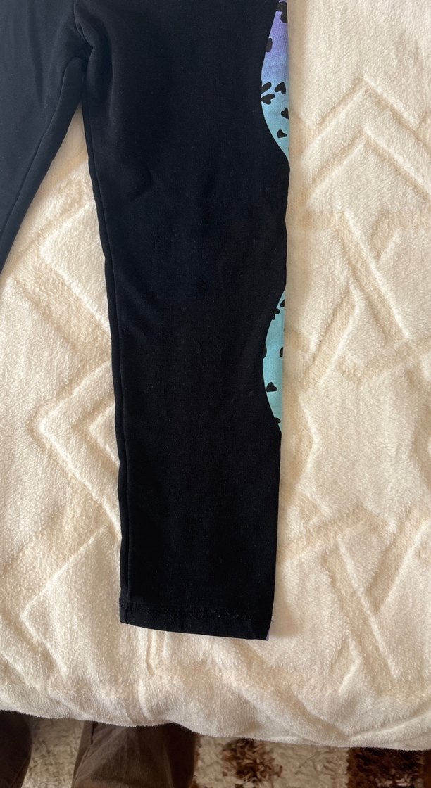 Kızlar için Çok Renkli Tie-Dye Tayt - Görsel 4