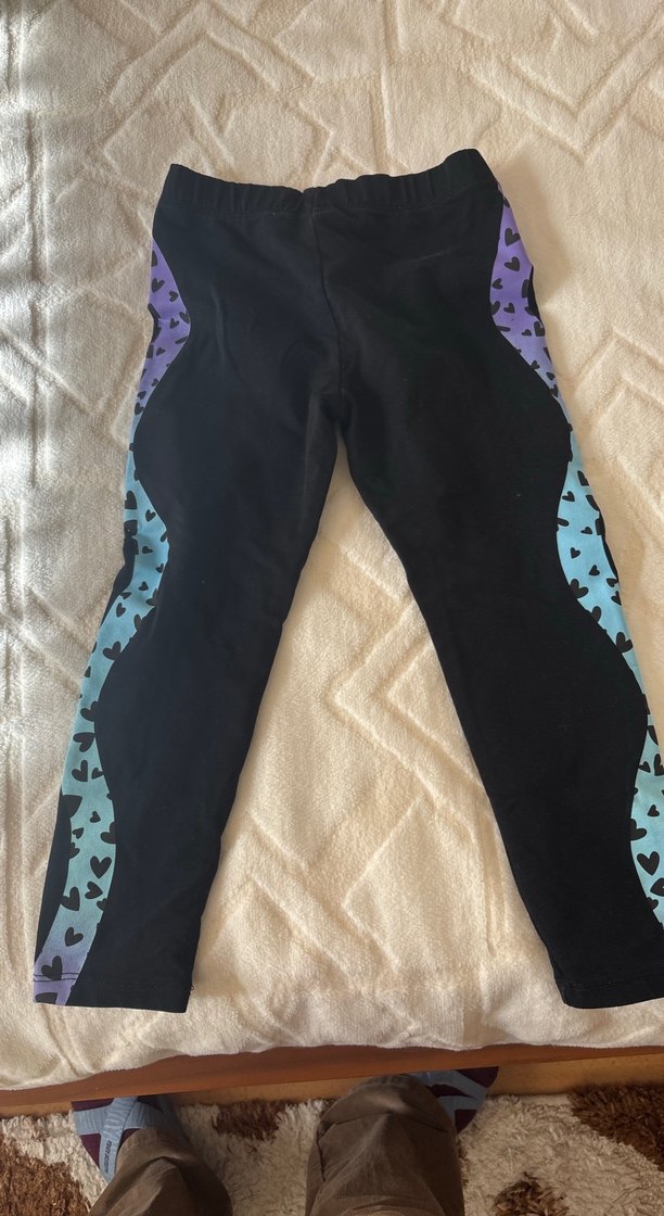 Kızlar için Çok Renkli Tie-Dye Tayt - Görsel 5