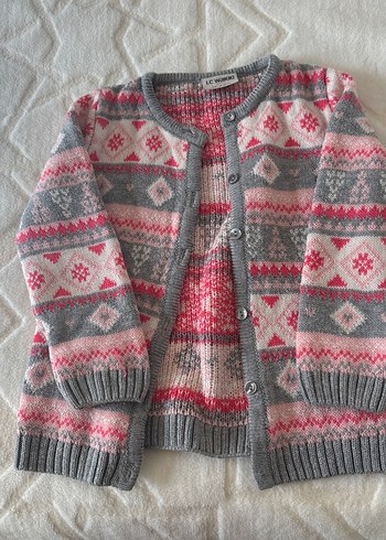 Kız Çocuk Örgü Renkli Bohem Hırka - Görsel 6