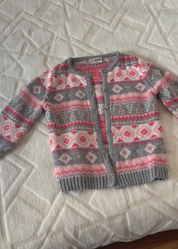 Kız Çocuk Örgü Renkli Bohem Hırka - Görsel 2