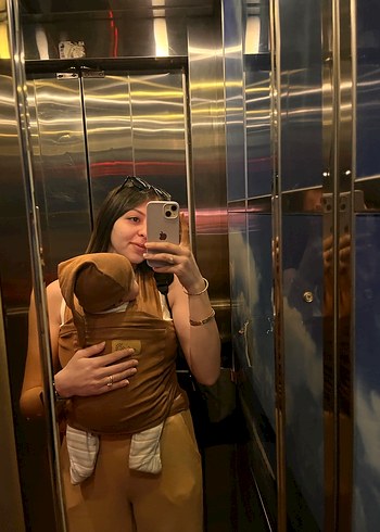 Açık Camel Renk Bebek Kanguru - Görsel 2