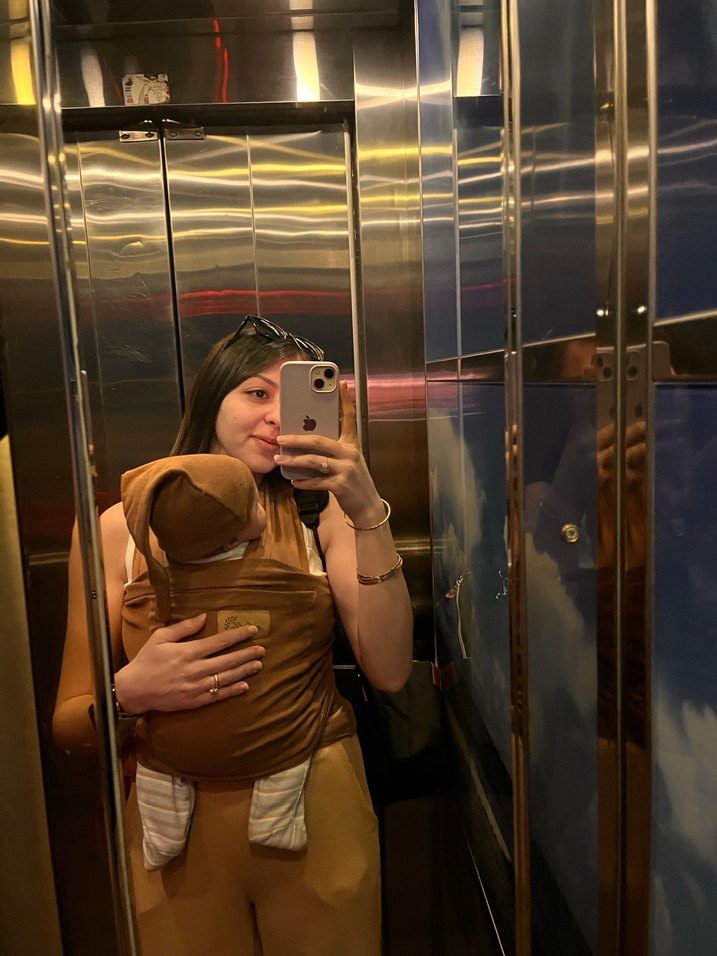 Açık Camel Renk Bebek Kanguru - Görsel 2