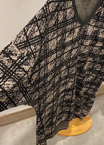 Gri Kareli Salaş tunik - Görsel 3