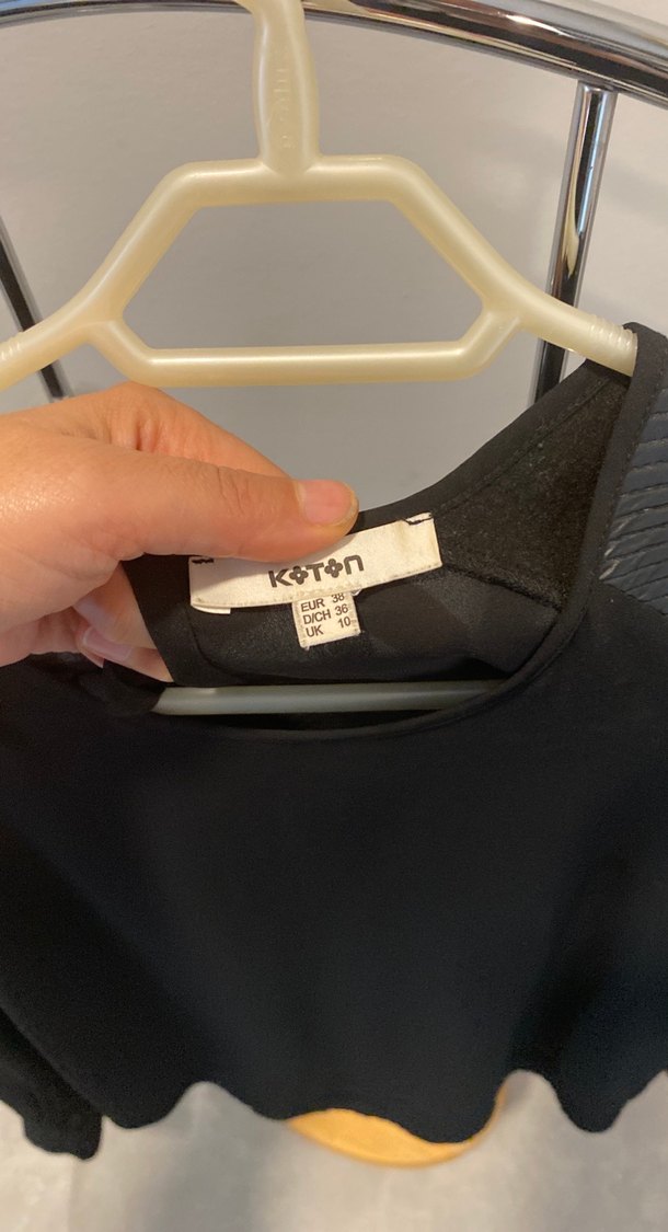 Kadın Siyah deri detaylı - Görsel 4