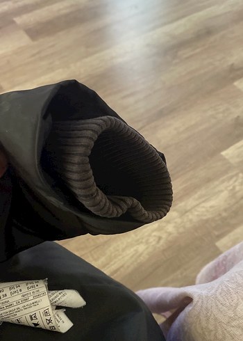 Siyah Kadın Puff Mont, Normal Boy, Dar Kesim - Görsel 6