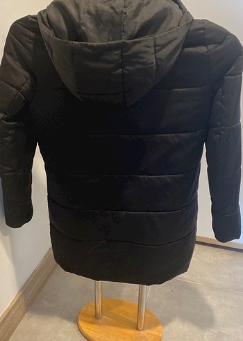 Siyah Kadın Puff Mont, Normal Boy, Dar Kesim - Görsel 5