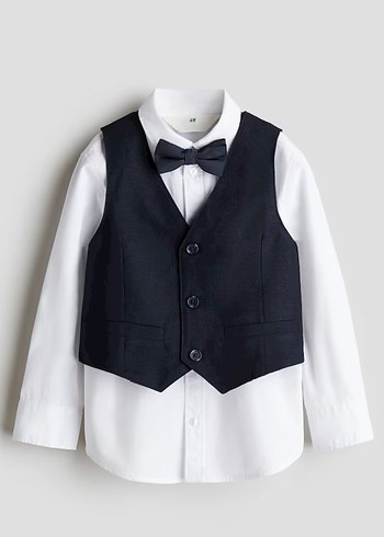 Erkek Çocuk Koyu Mavi Takım Elbise - Görsel 9