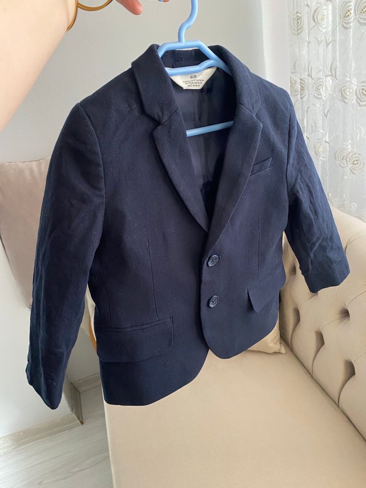 Erkek Çocuk Koyu Mavi Takım Elbise - Görsel 4