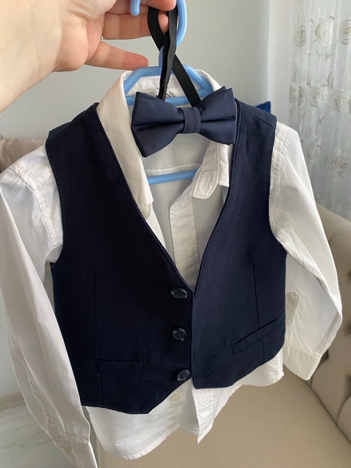 Erkek Çocuk Koyu Mavi Takım Elbise - Görsel 2