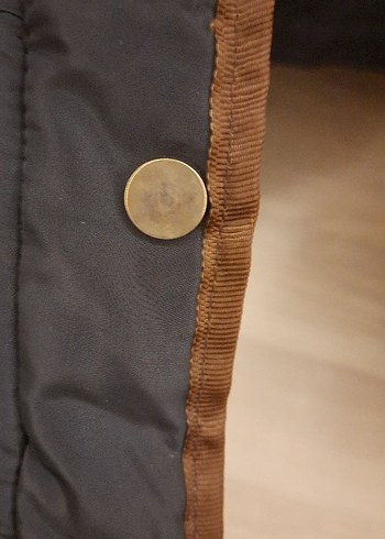 Defacto Kadın Kürklü Lacivert Mont - Görsel 5