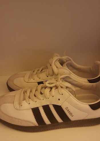 Adidas Bej Samba Kadın Spor Ayakkabı - Görsel 3