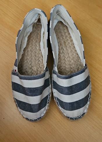 Çizgili Kadın Dolgu Topuklu Espadril - Görsel 2