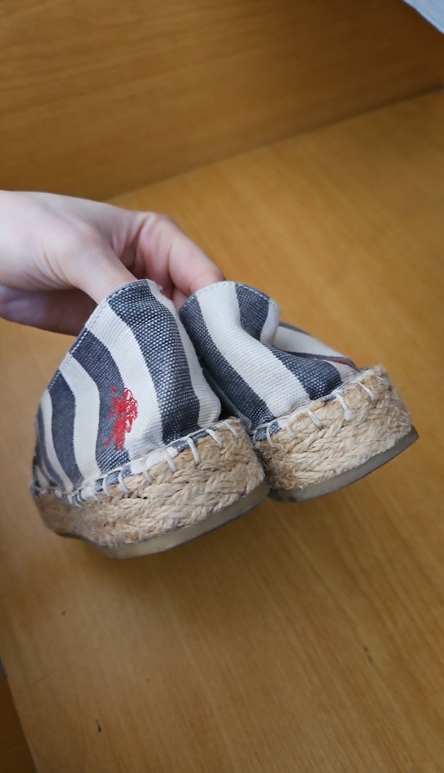 Çizgili Kadın Dolgu Topuklu Espadril - Görsel 4