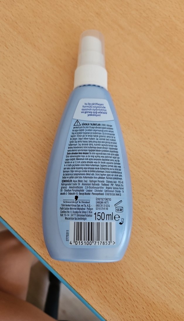 Palette Kalıcı Doğal Renk Açıcı Sprey - Görsel 2