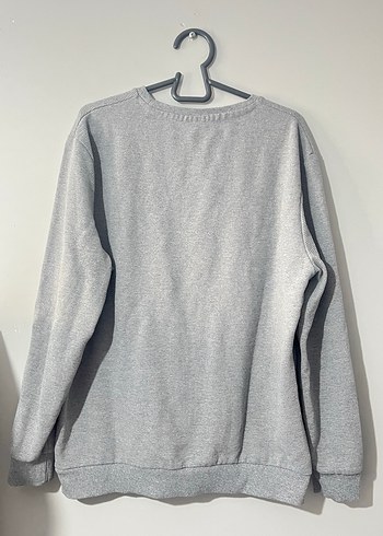 Gri Erkek Sweatshirt Uzun Kollu Basic - Görsel 3