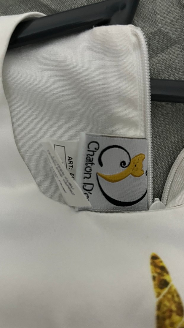 Kız Çocuk Beyaz Unicorn Nakışlı Fırfırlı Elbise - Görsel 5