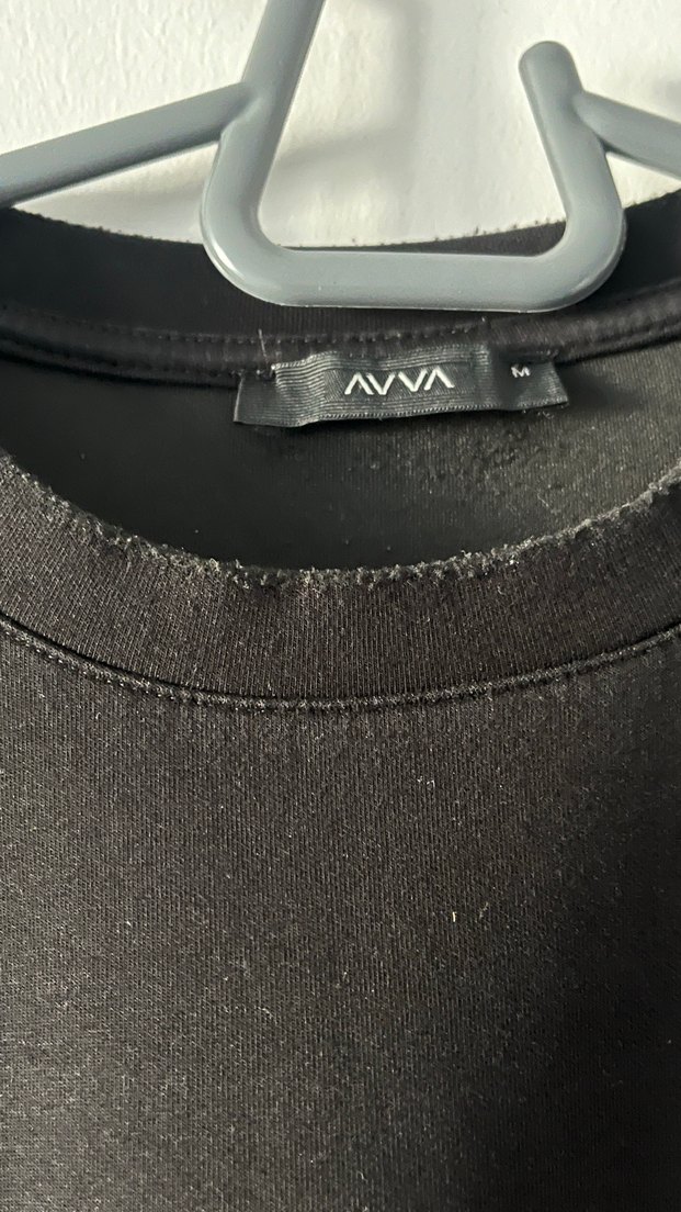 Siyah Erkek Sweatshirt, Yuvarlak Yaka, Uzun Kollu - Görsel 3