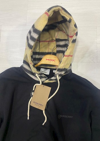 Burbery kapsonlu erkek swetshirt - Görsel 4