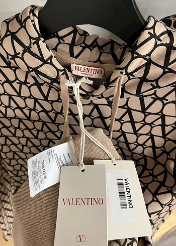 Valentino Erkek Kahverengi Kapüşonlu Sweatshirt - Görsel 4