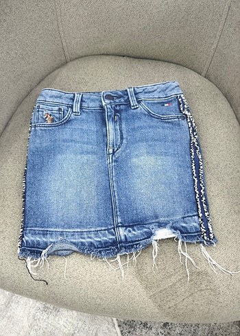 Mavi Denim Kız Eteği - Görsel 2