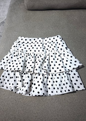 Puantiye Desenli Fırfırlı Kız Çocuk Etek - Görsel 2