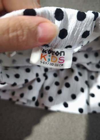 Puantiye Desenli Fırfırlı Kız Çocuk Etek - Görsel 5