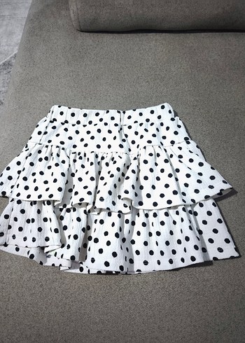 Puantiye Desenli Fırfırlı Kız Çocuk Etek - Görsel 3