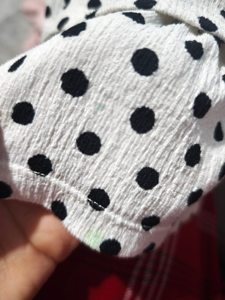 Puantiye Desenli Fırfırlı Kız Çocuk Etek - Görsel 4