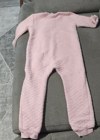 Kız Bebek Pembe Fermuarlı Tulumu - Görsel 3