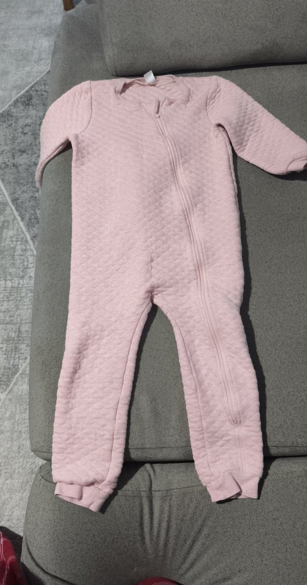 Kız Bebek Pembe Fermuarlı Tulumu - Görsel 2